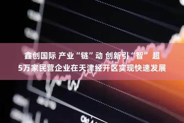 鑫创国际 产业“链”动 创新引“智” 超5万家民营企业在天津经开区实现快速发展